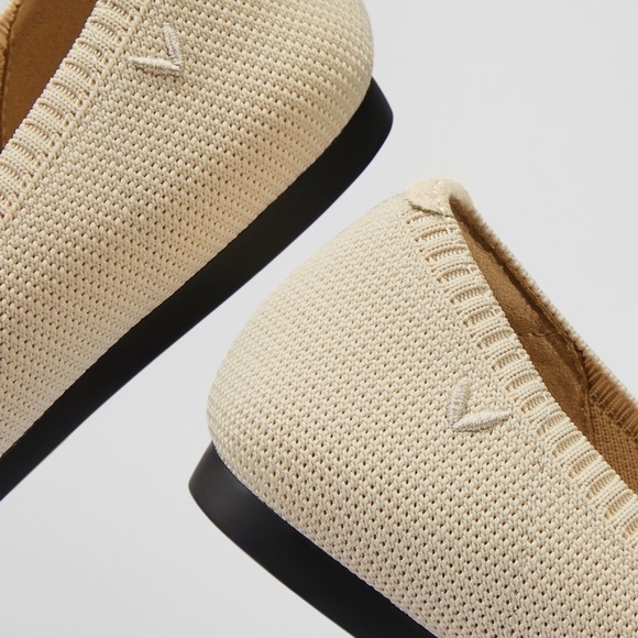 VIVAIA Pointed-Toe Ballet Flats Aria 5° shflatse2112070002 Cream Ivory Sz 42 12 - Picture 12 of 14